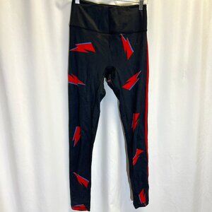 Pop Active Poprageous Leggings Bowie Lightning Bolt Pattern